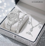 6-in-1 Silvery Jewelry Set