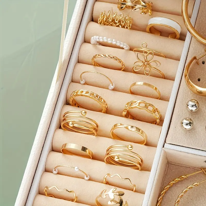86pcs Fashionable Elegant Necklace, Earrings, Rings, and Studs Jewelry Set