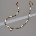 Boho Chic Crystal Heart Necklace