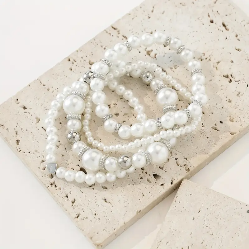 4-in-1 Pearl Knot Chain Bracelet