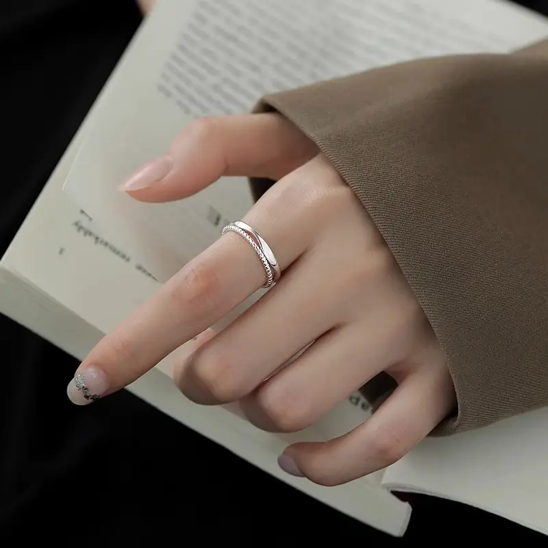Elegant Double Layer Ring