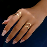 Sculpted Geometry Ring