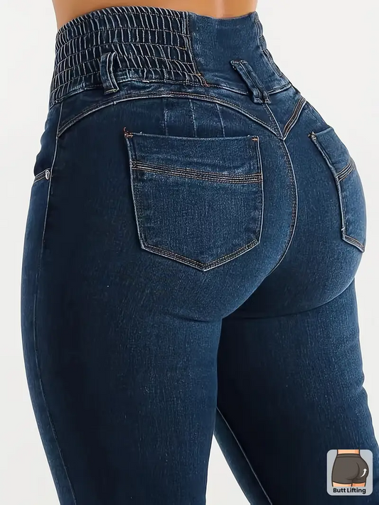 Calça Jeans Flare de Cintura Alta