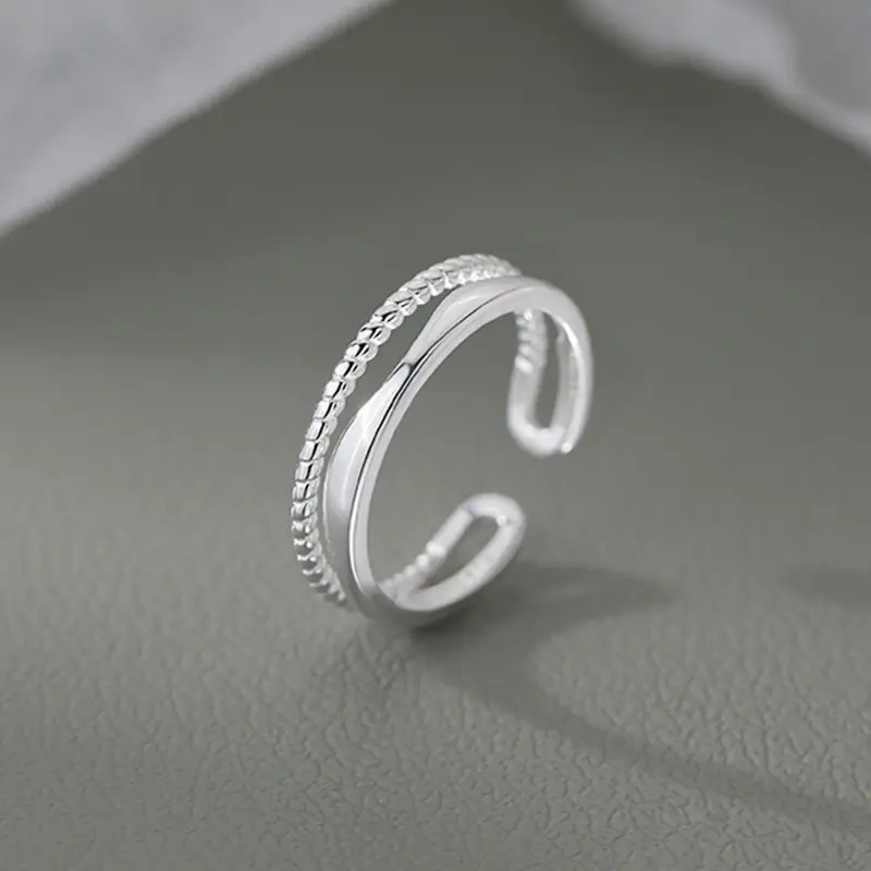Elegant Double Layer Ring