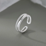 Elegant Double Layer Ring