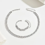 2-in-1 Essential Layered Chain Set - Silver
