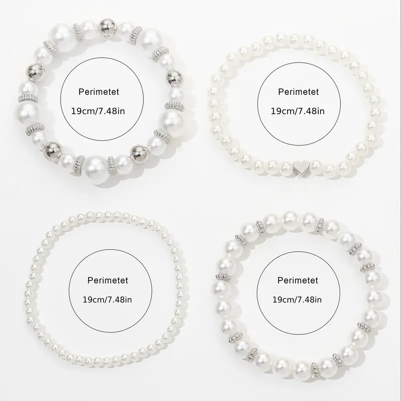 4-in-1 Pearl Knot Chain Bracelet