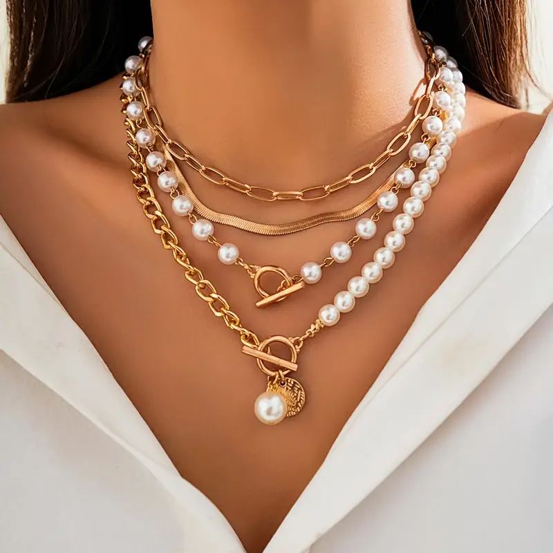 4-in-1  Essential Layered Chain Set - Gold