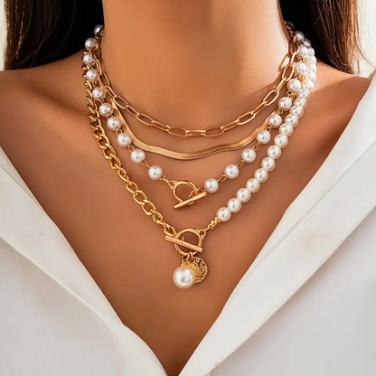 4-in-1  Essential Layered Chain Set - Gold