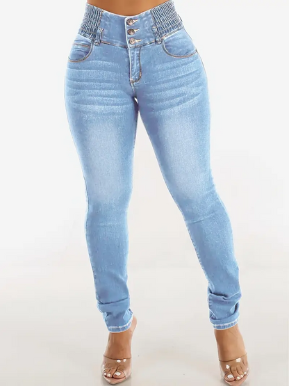 Calça Jeans Flare de Cintura Alta