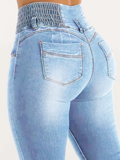 Calça Jeans Flare de Cintura Alta
