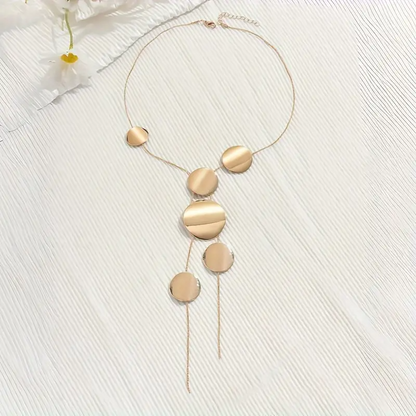 Stylish And Elegant Creative Geometric Round Necklace