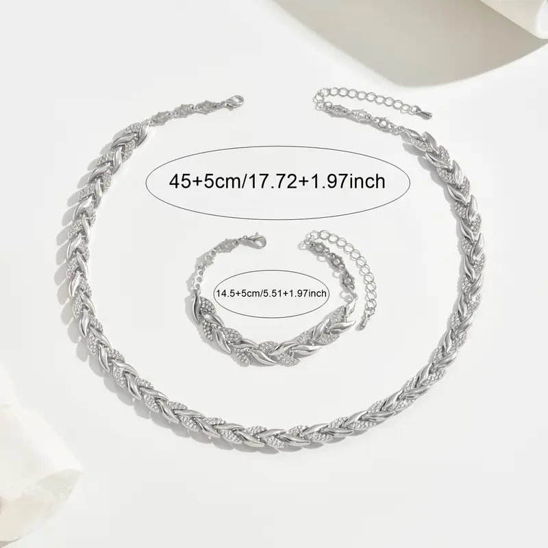 2-in-1 Essential Layered Chain Set - Silver