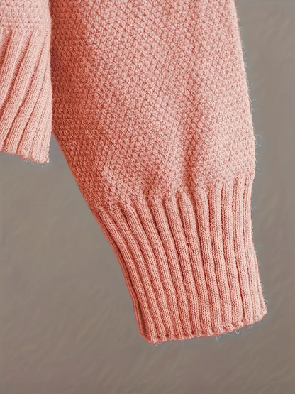 Autumn and winter fashion casual set: loose sweater and wide leg pants
