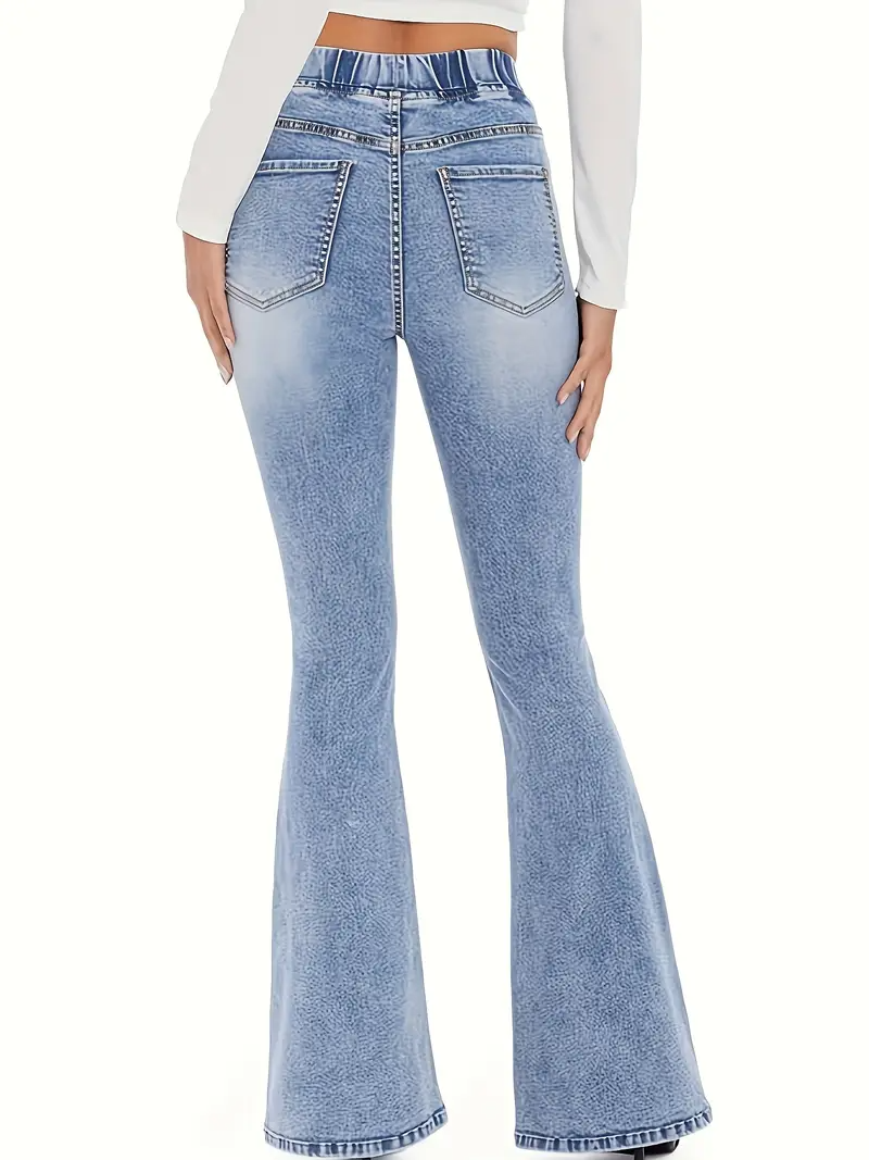 High-Waisted Stretch Jeans