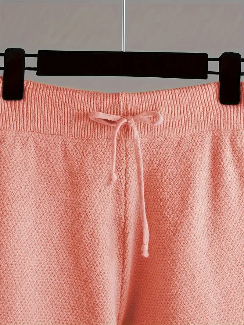 Autumn and winter fashion casual set: loose sweater and wide leg pants