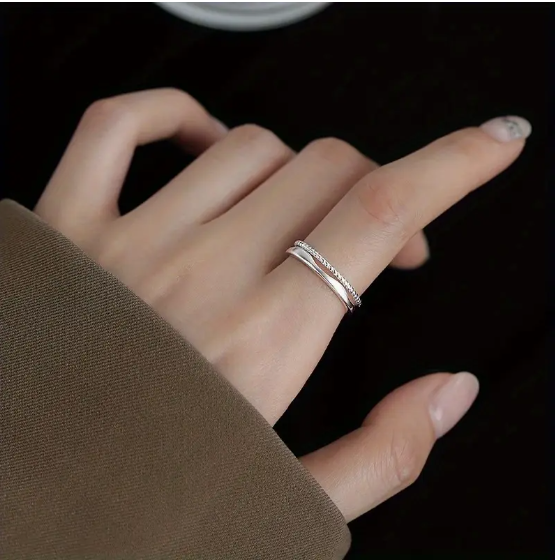 Elegant Double Layer Ring