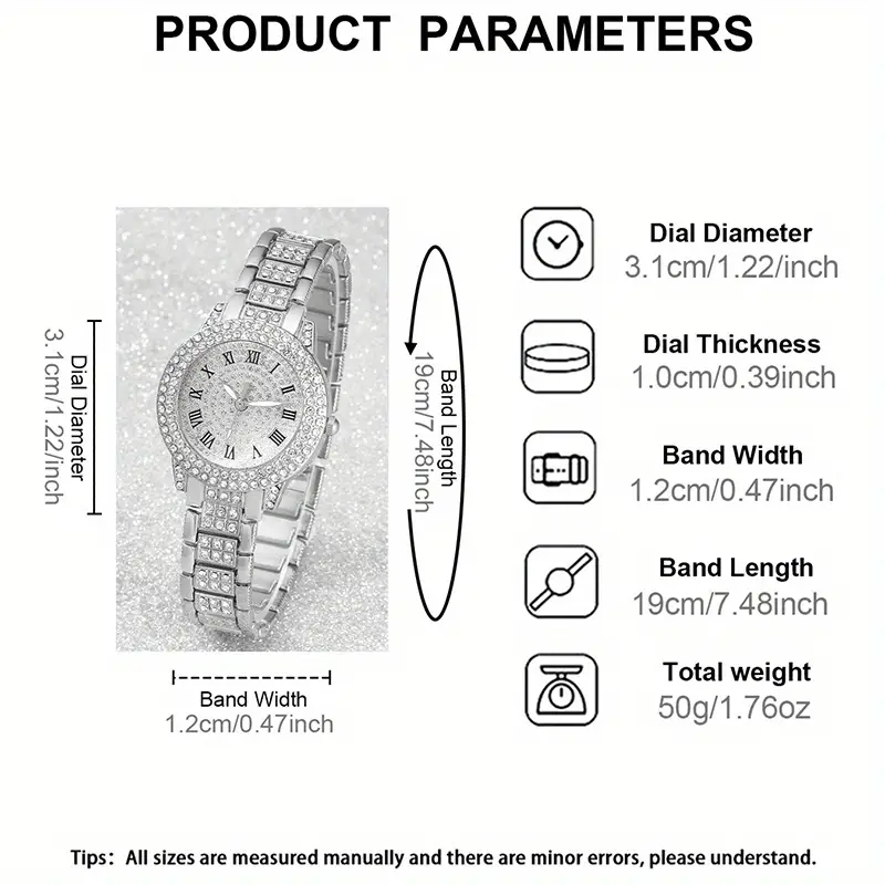 6-in-1 Silvery Jewelry Set